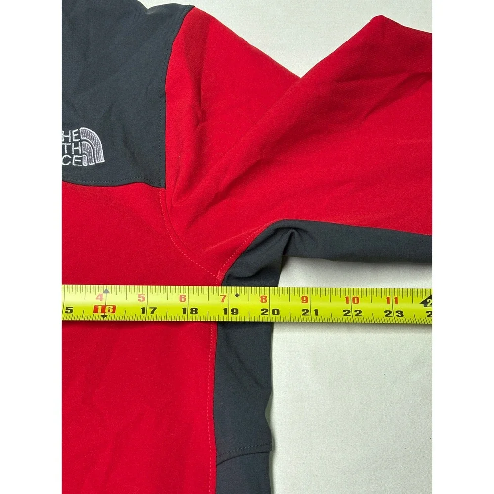 The North Face Mens Apex Softshell Jacket Red Black Full‎ Zip Size S